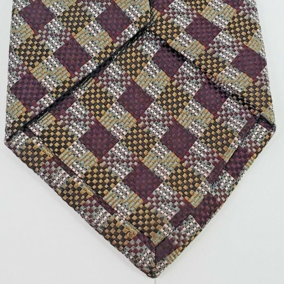 Jhane Barnes Mens Dress Suit Necktie 100% Silk - Picture 7 of 8